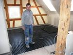 Verlegen der Fu�bodenheizung