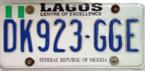 Autokennzeichen von Lagos
