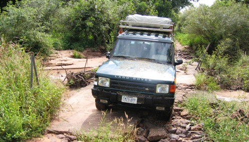 mit unserem Landy durch den Yankari Nationalpark